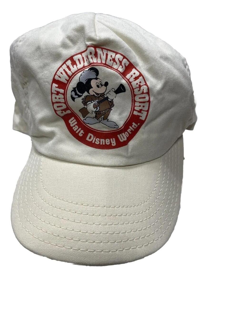 Disney Mickey Mouse Walt Disney World Vintage Creme Adjustable Baseball Cap